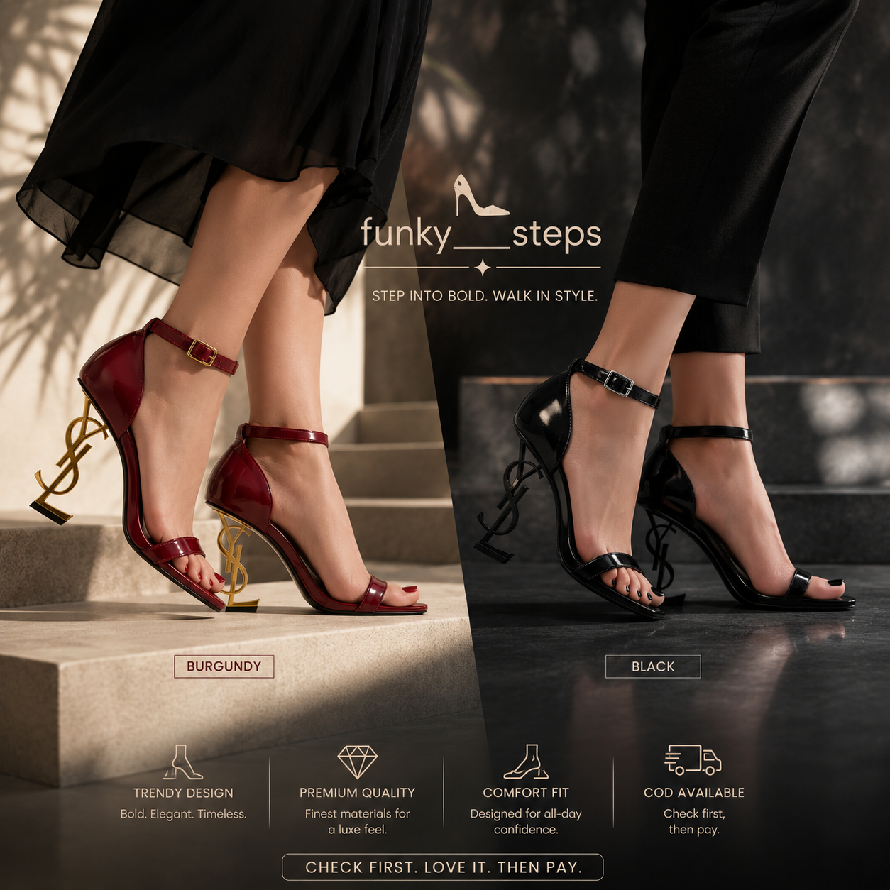 BLACK OPIUM HEEL (IMPORTED FULL PACKAGE)