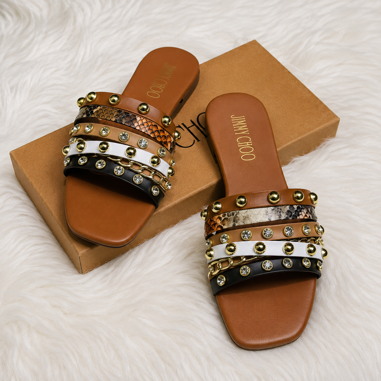 Jimmy Choo Studs Flats