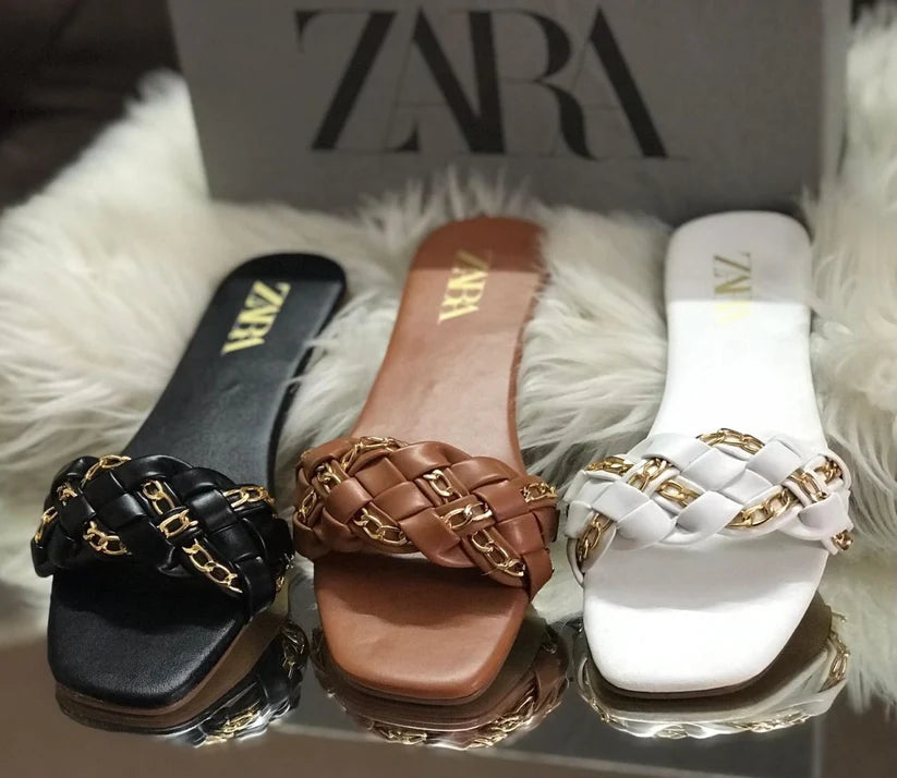 Zara Chain Slippers