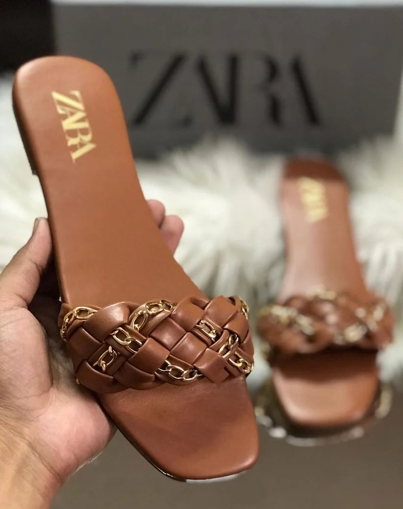 Zara Chain Slippers