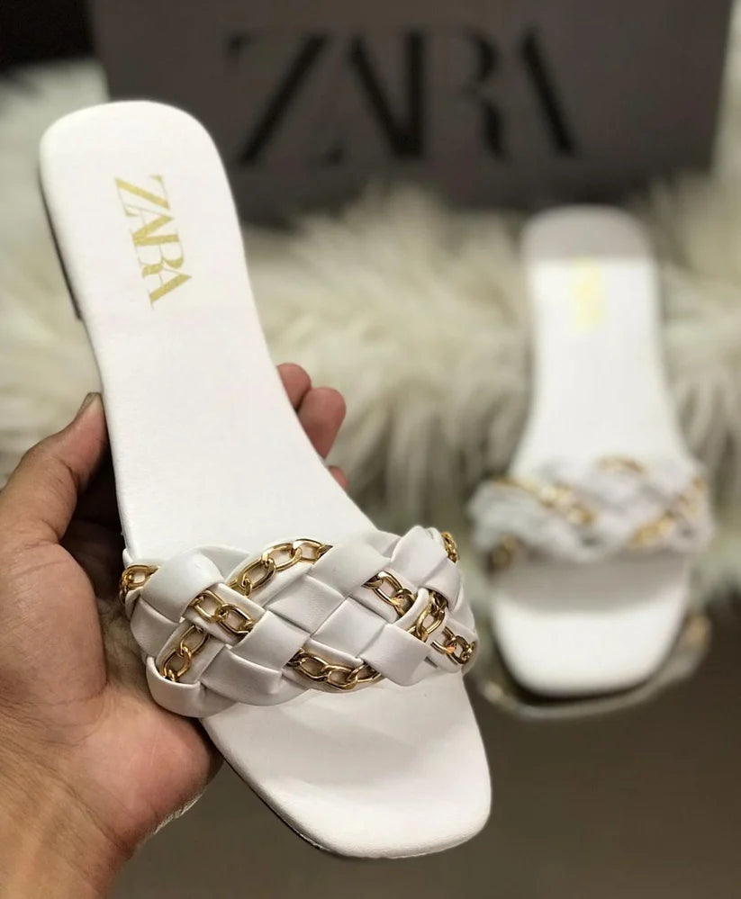 Zara Chain Slippers