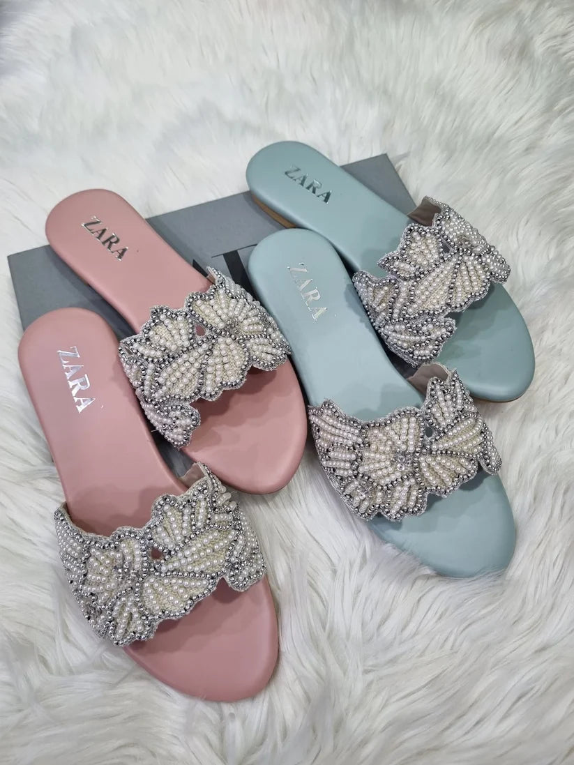 Zara Pearl Flats