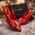 YSL Heel Shoes Elegant Style
