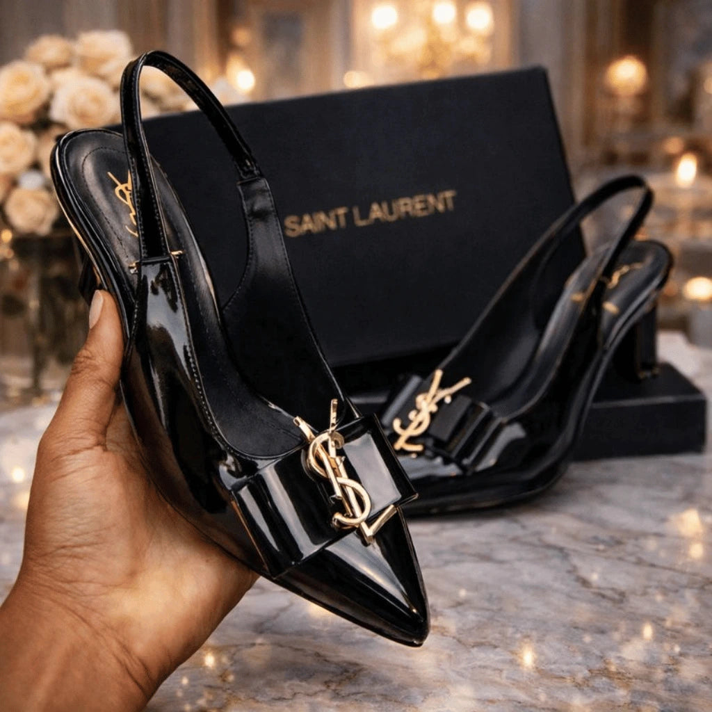 YSL Heel Shoes Elegant Style