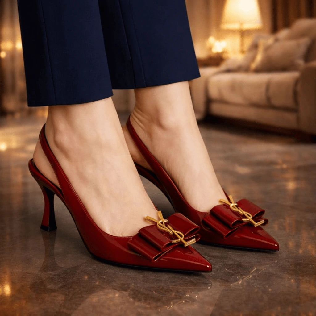 YSL Heel Shoes Elegant Style