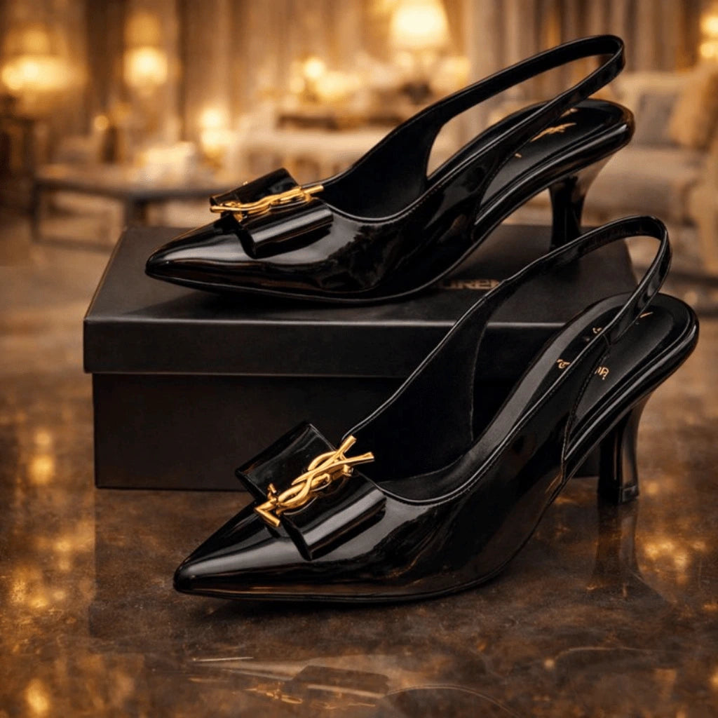YSL Heel Shoes Elegant Style