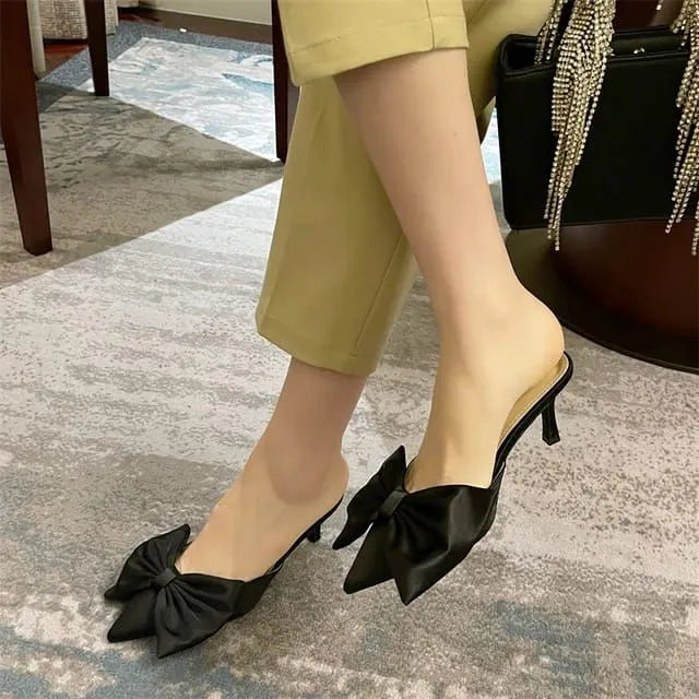 ZARA. BIG BOW HEEL FOR WOMEN LATEST & + NEW UNIQUE BOW HEELS DESIGN